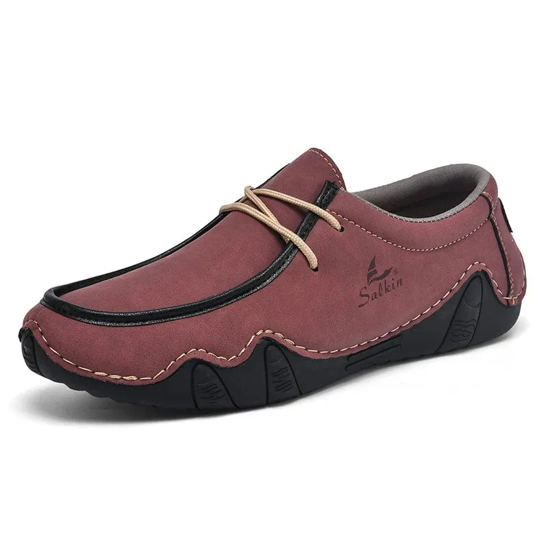 AutumnCraft Leather Loafers: Autumn Handmade Leather Casual Men's Shoes