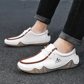 AutumnCraft Leather Loafers: Autumn Handmade Leather Casual Men's Shoes