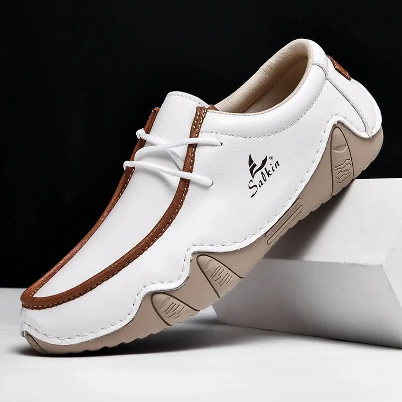 AutumnCraft Leather Loafers: Autumn Handmade Leather Casual Men's Shoes