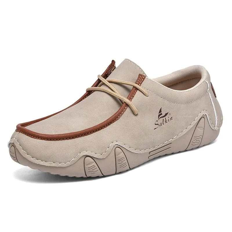 AutumnCraft Leather Loafers: Autumn Handmade Leather Casual Men's Shoes