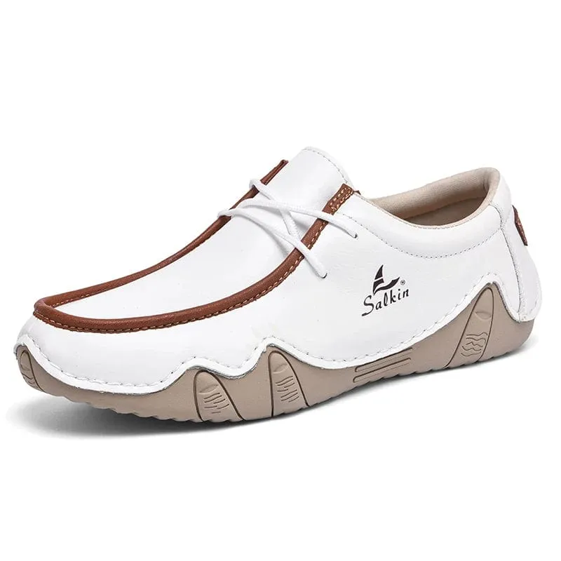 AutumnCraft Leather Loafers: Autumn Handmade Leather Casual Men's Shoes