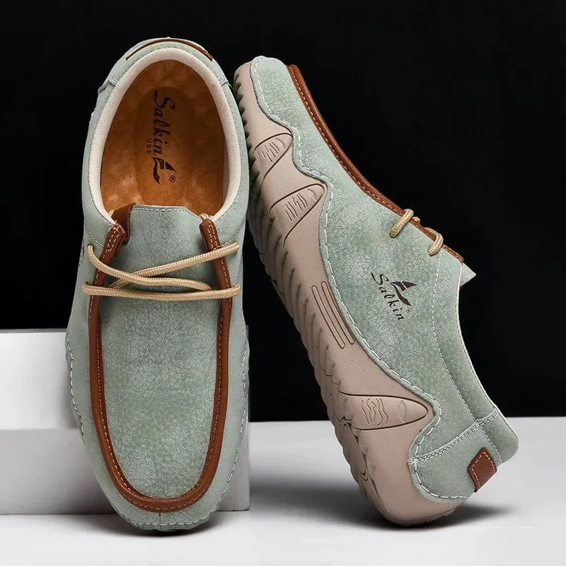 AutumnCraft Leather Loafers: Autumn Handmade Leather Casual Men's Shoes
