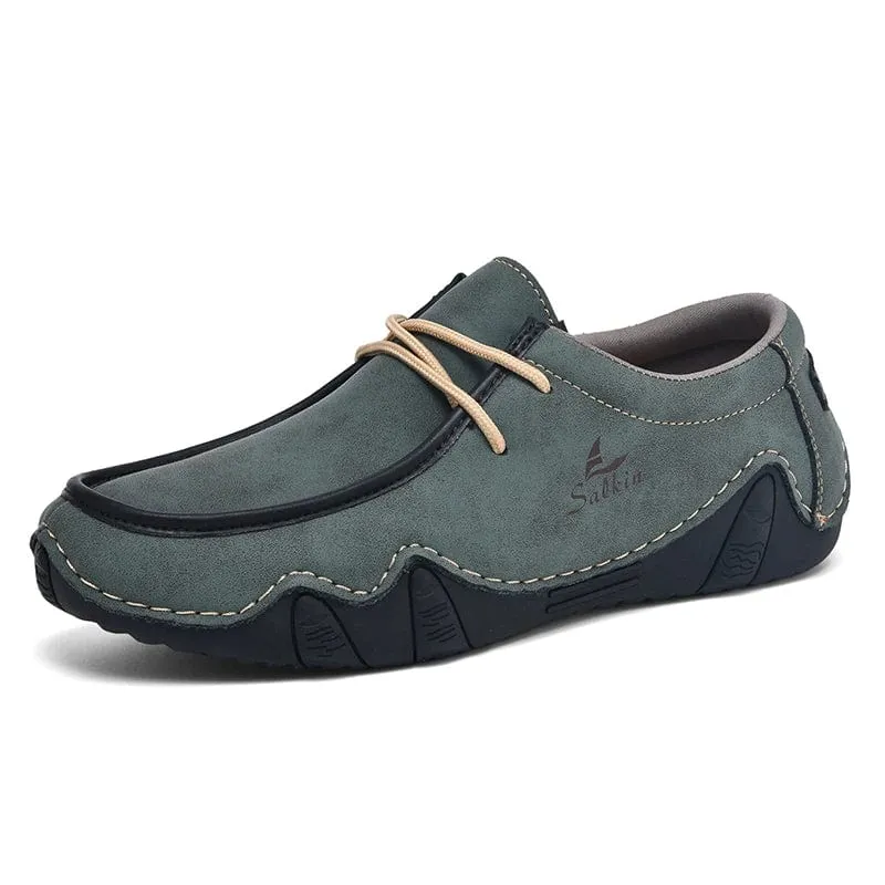 AutumnCraft Leather Loafers: Autumn Handmade Leather Casual Men's Shoes