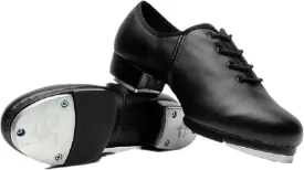 BeiBestCoat Beginner Tap Dance Shoe-Jazz Tap Dacncing Shoes for Girls,Boys, Black, 3 Little Kid