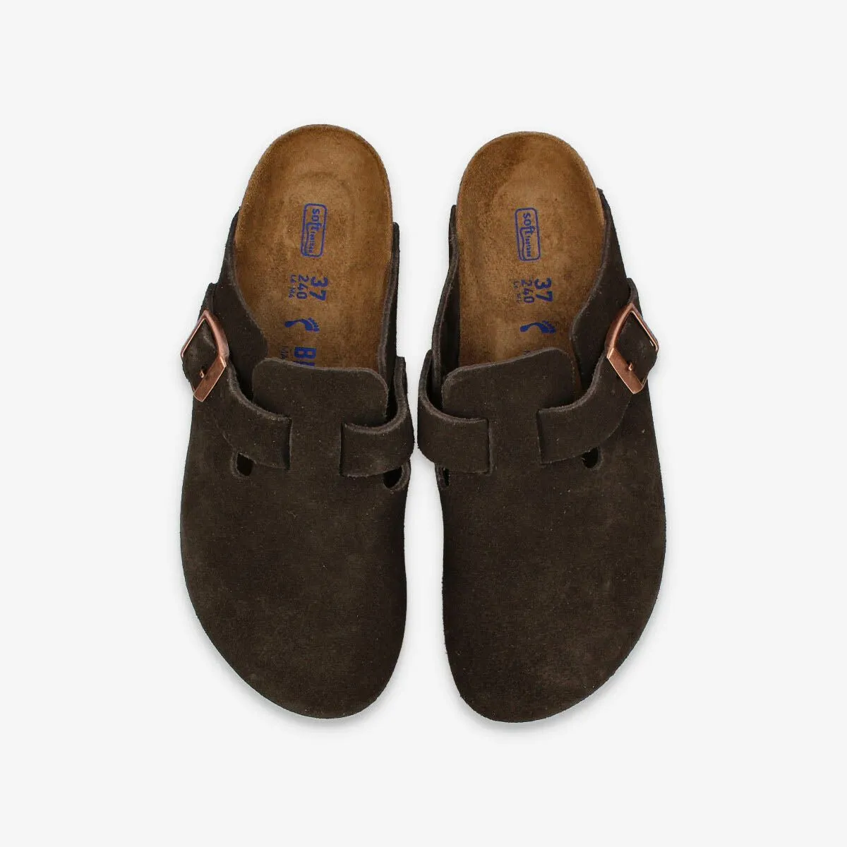 BIRKENSTOCK BOSTON SOFT FOOTBED SUEDE LEATHER 【NARROW】