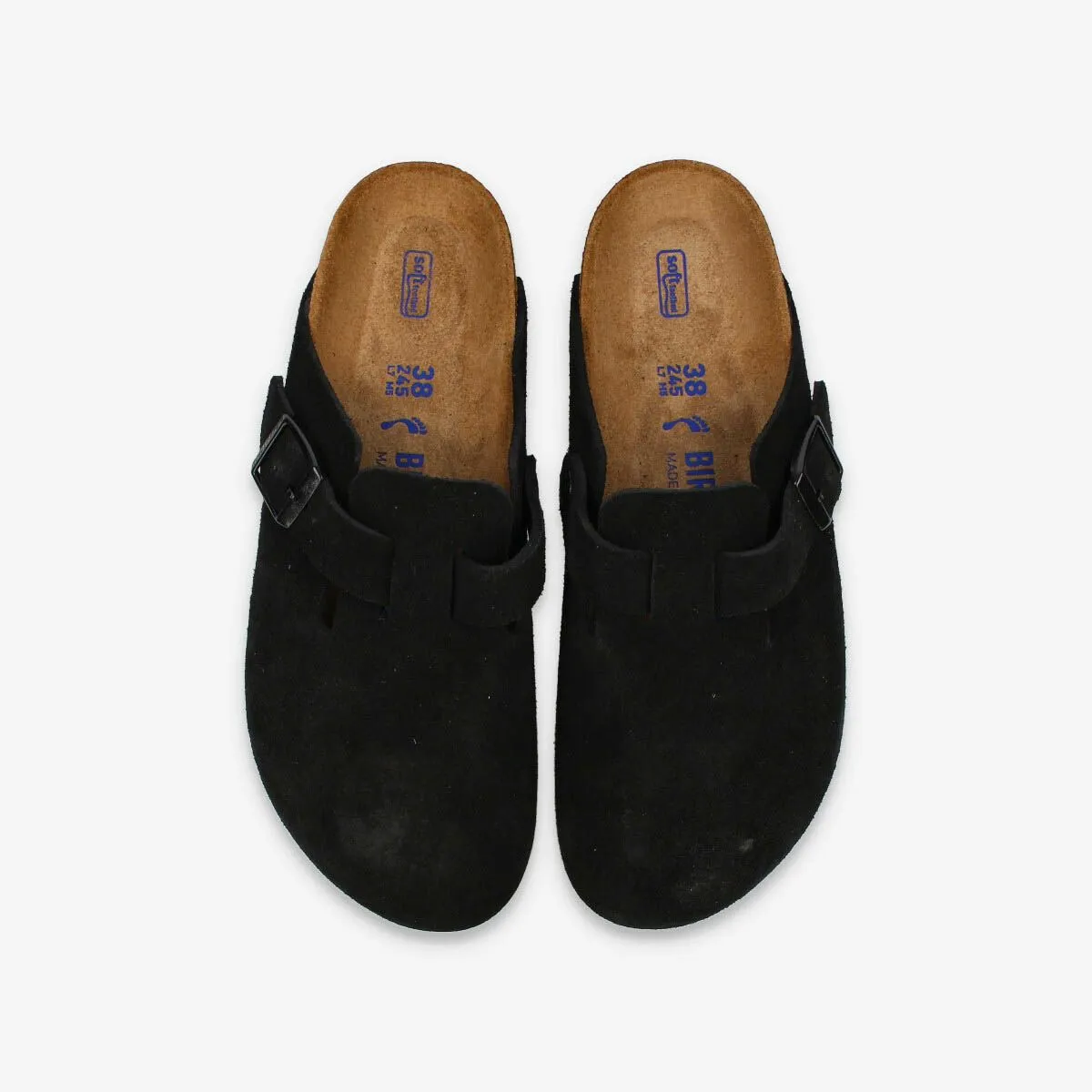 BIRKENSTOCK BOSTON SOFT FOOTBED SUEDE LEATHER 【NARROW】