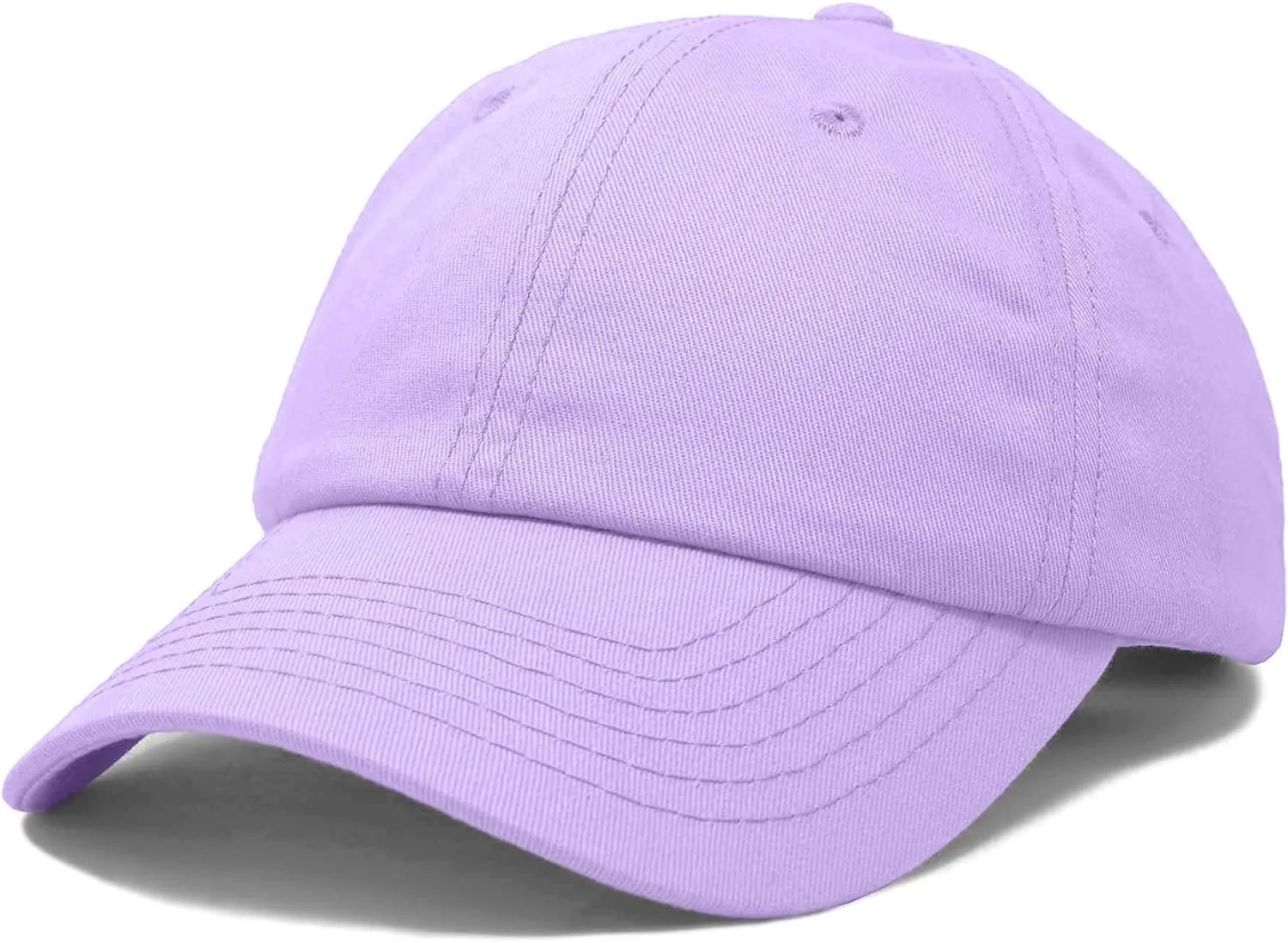 DALIX Womens Cap Adjustable Hat 100% Cotton Black White Gold Lavender Blue Pink Lime Green Hot Pink