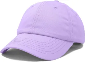 DALIX Womens Cap Adjustable Hat 100% Cotton Black White Gold Lavender Blue Pink Lime Green Hot Pink