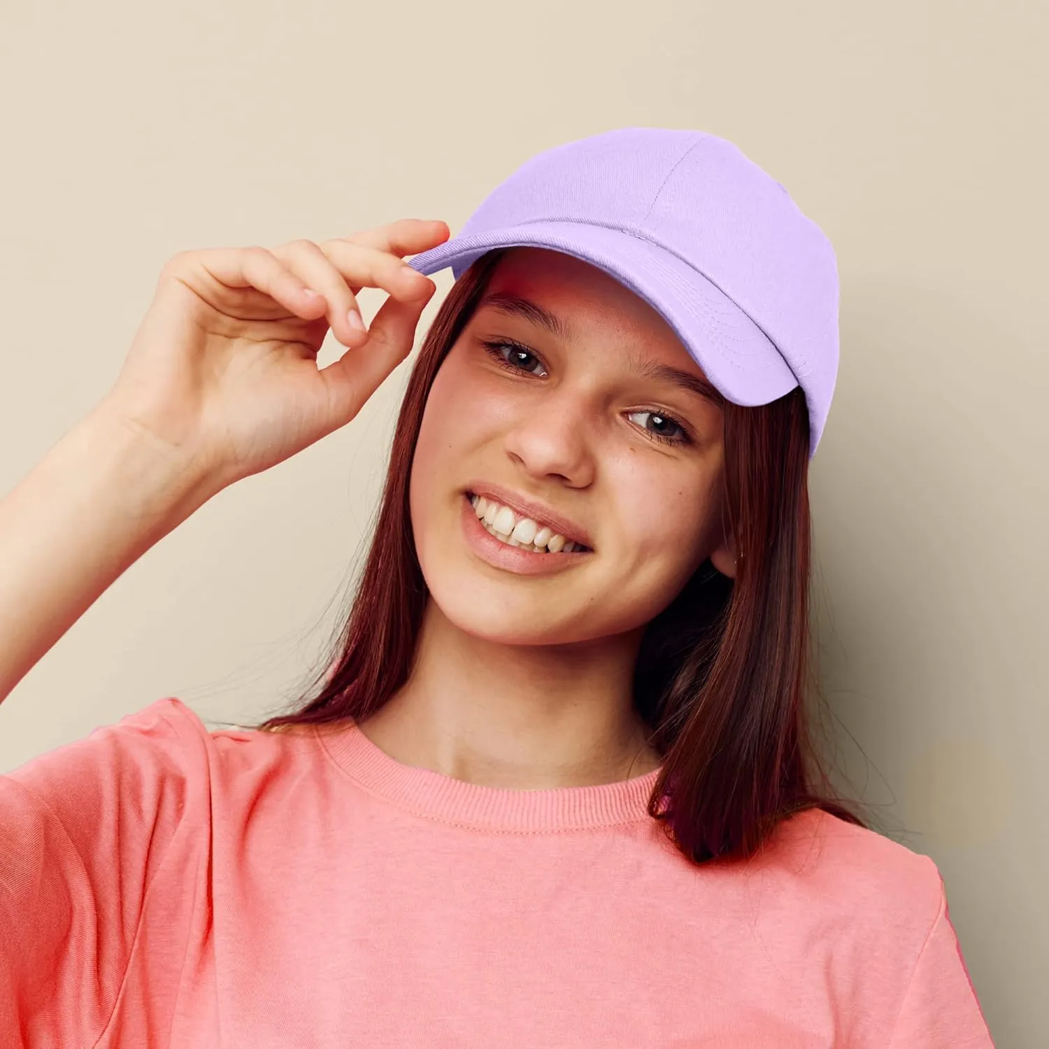 DALIX Womens Cap Adjustable Hat 100% Cotton Black White Gold Lavender Blue Pink Lime Green Hot Pink