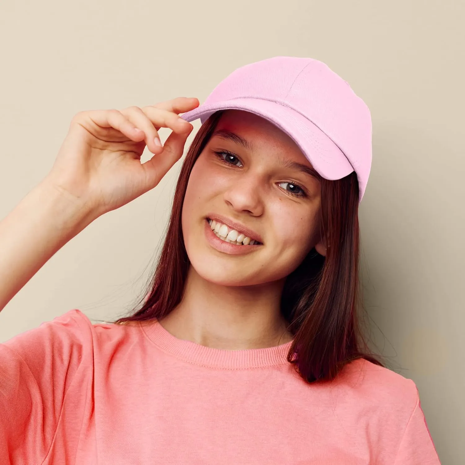DALIX Womens Cap Adjustable Hat 100% Cotton Black White Gold Lavender Blue Pink Lime Green Hot Pink