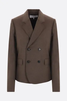 double-breasted wool jacket