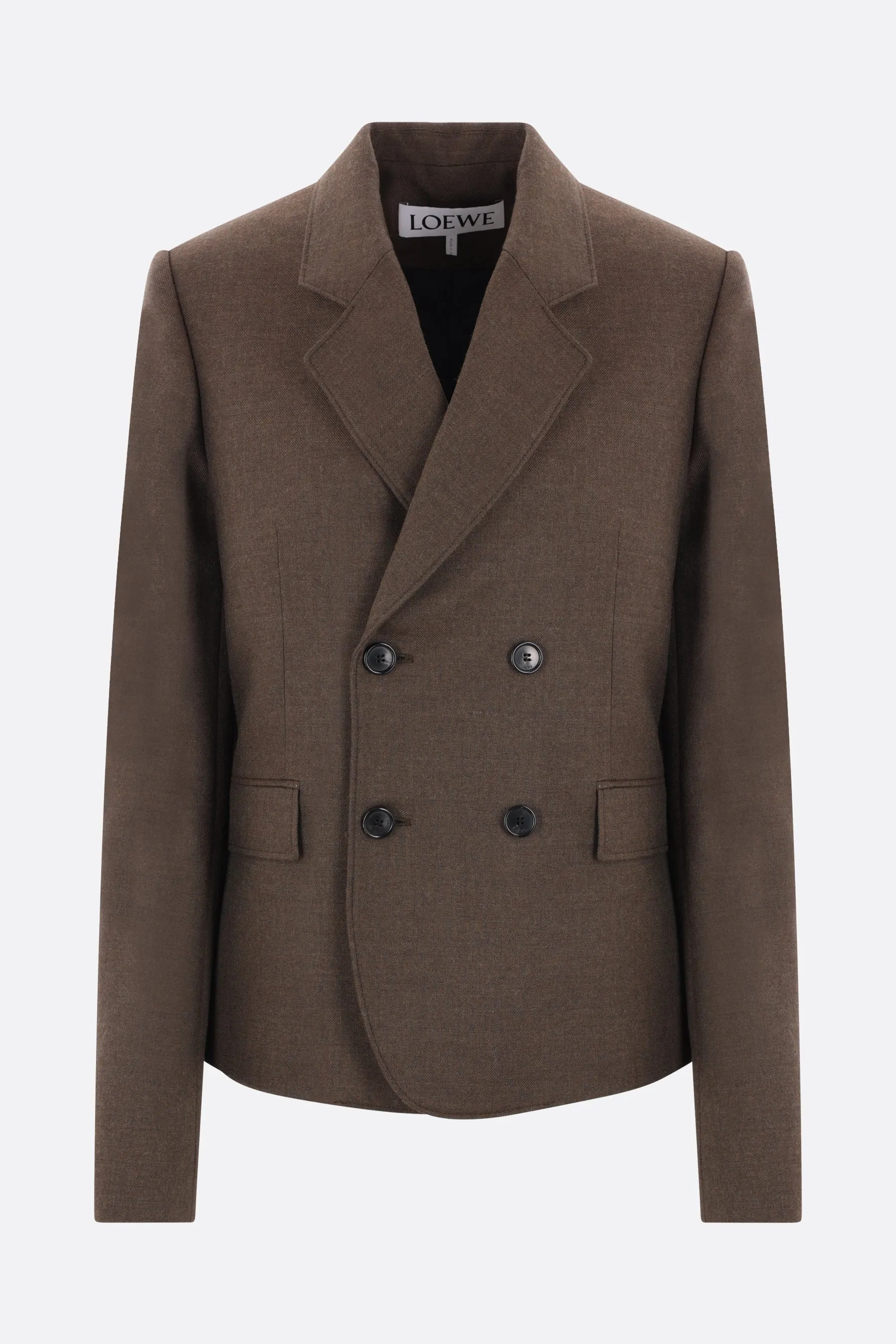 double-breasted wool jacket