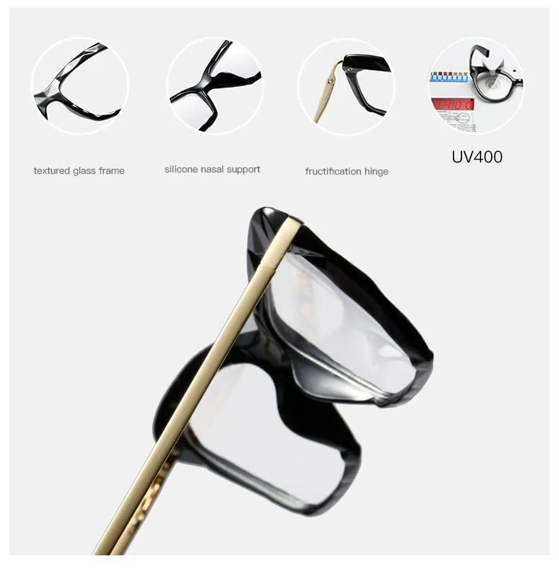 High Quality Geometric Element Frame Red Cat Glasses for Women