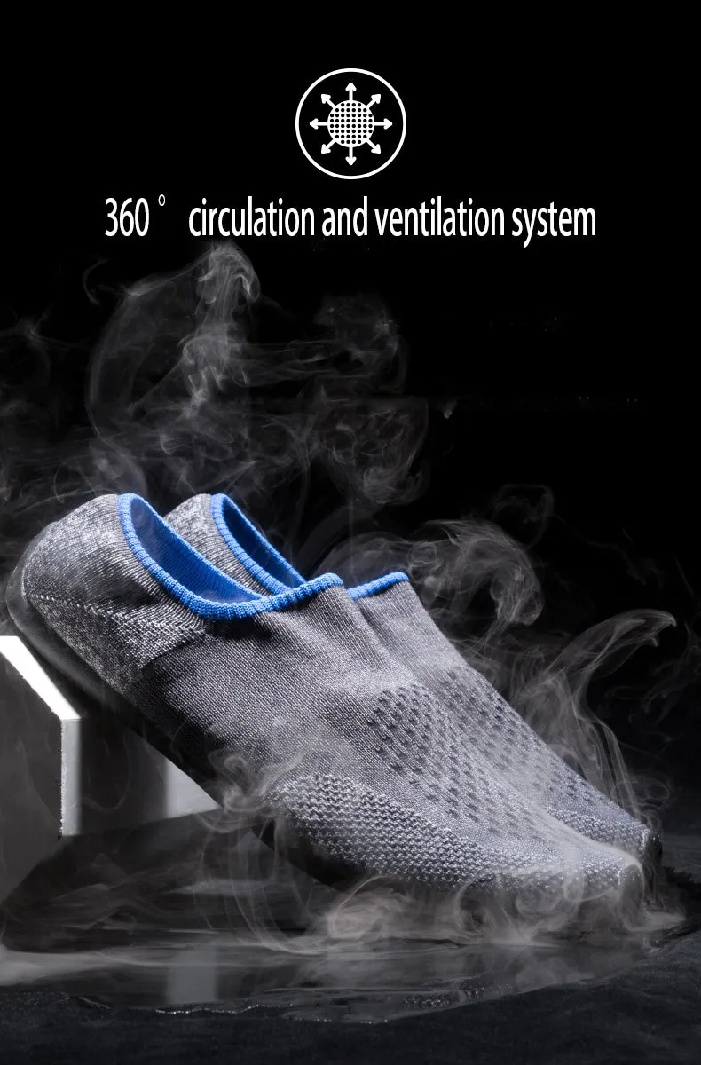 Mens Barefoot Graphene shoes Socks driving Cross Trainer Shoes Sneakers