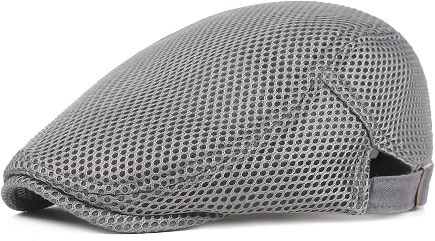 Mens Breathable Mesh Summer Hat Adjustable Newsboy Beret Ivy Cap Cabbie Flat Cap