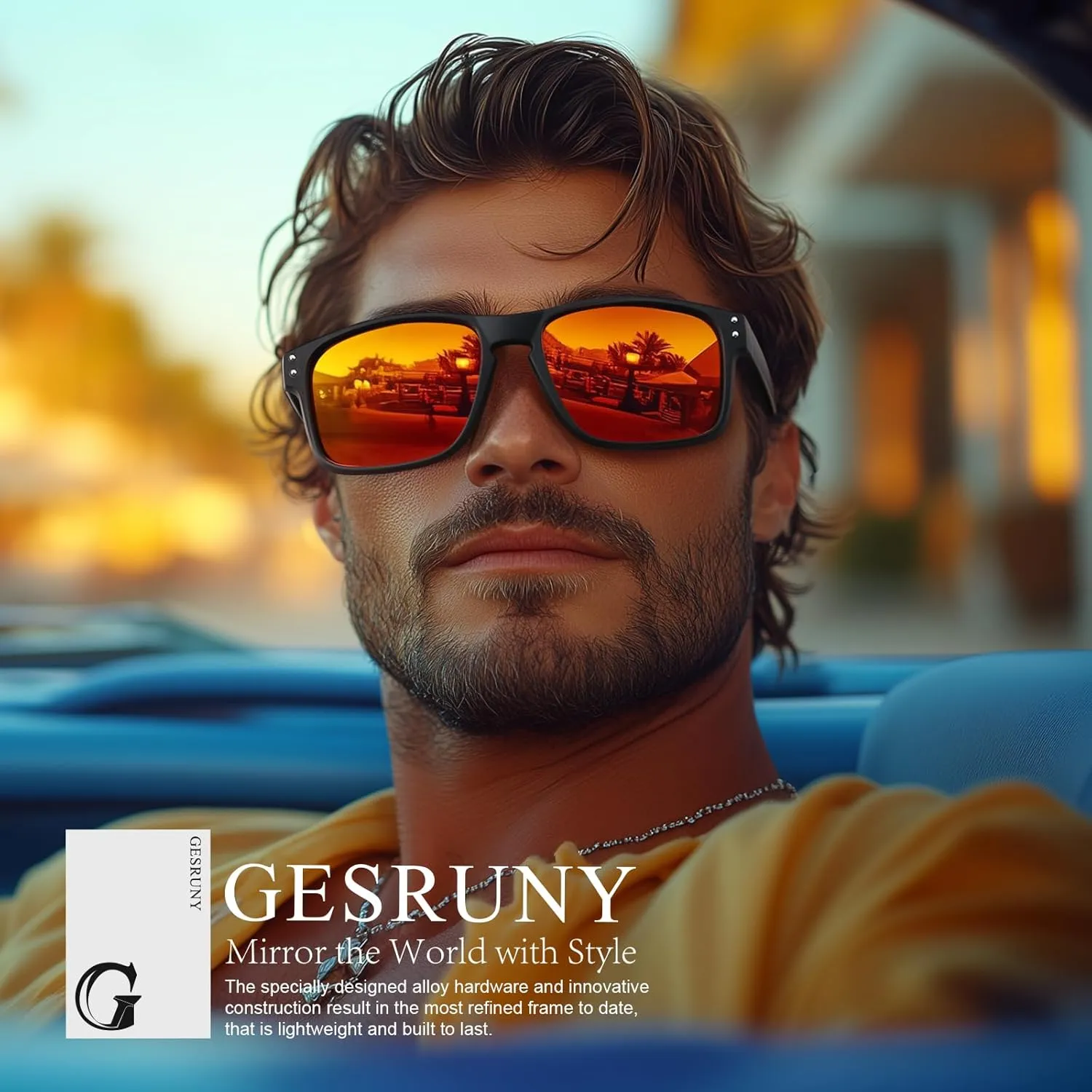 Polarized Sunglasses for Men and Women - Classic Sport Sun Glasses Shades for Driving Running Cycling Fishing