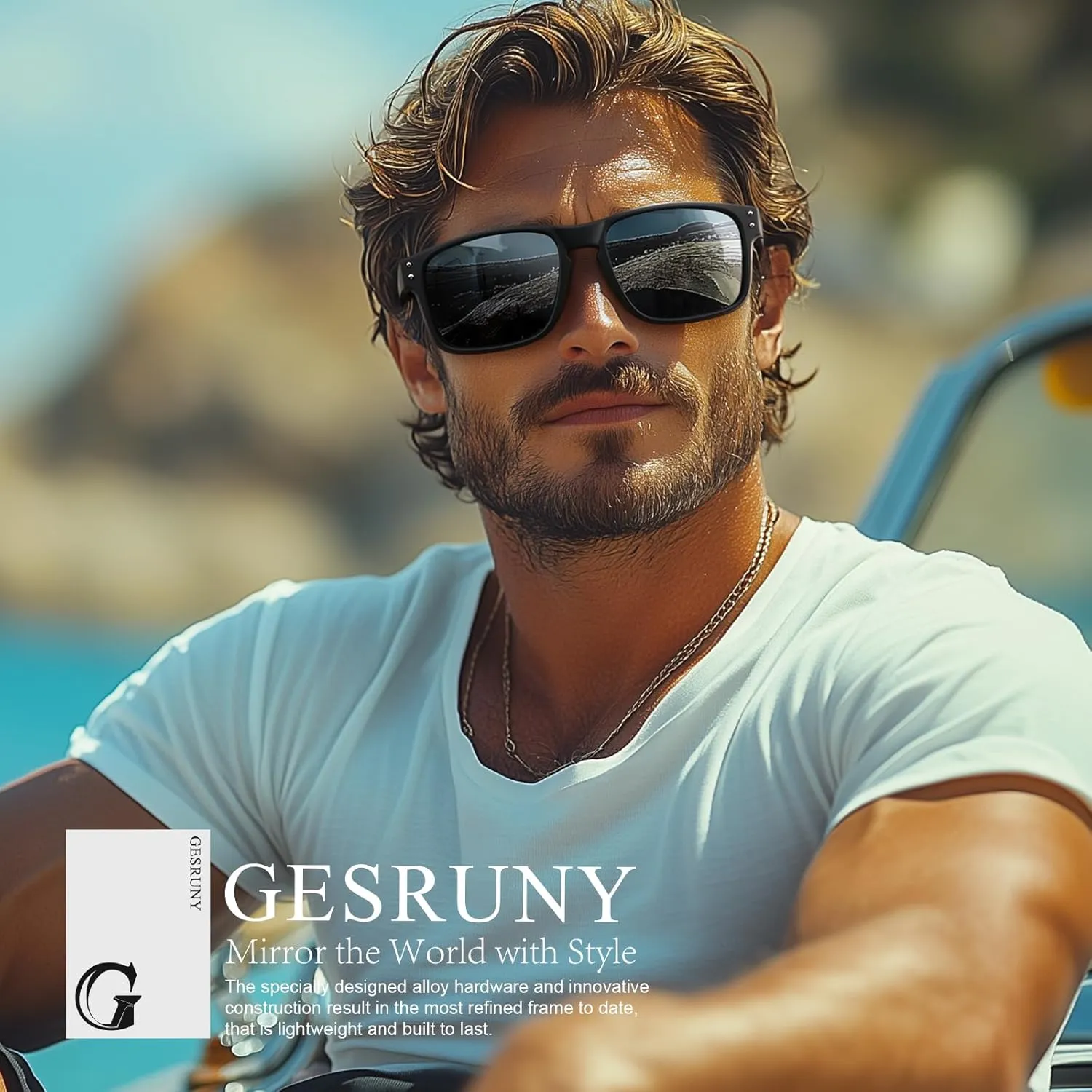 Polarized Sunglasses for Men and Women - Classic Sport Sun Glasses Shades for Driving Running Cycling Fishing