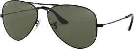 Ray-Ban RB3025 Metal POLARIZED Aviator Sunglasses For Men For Women   BUNDLE with Designer iWear Eyewear Care Kit