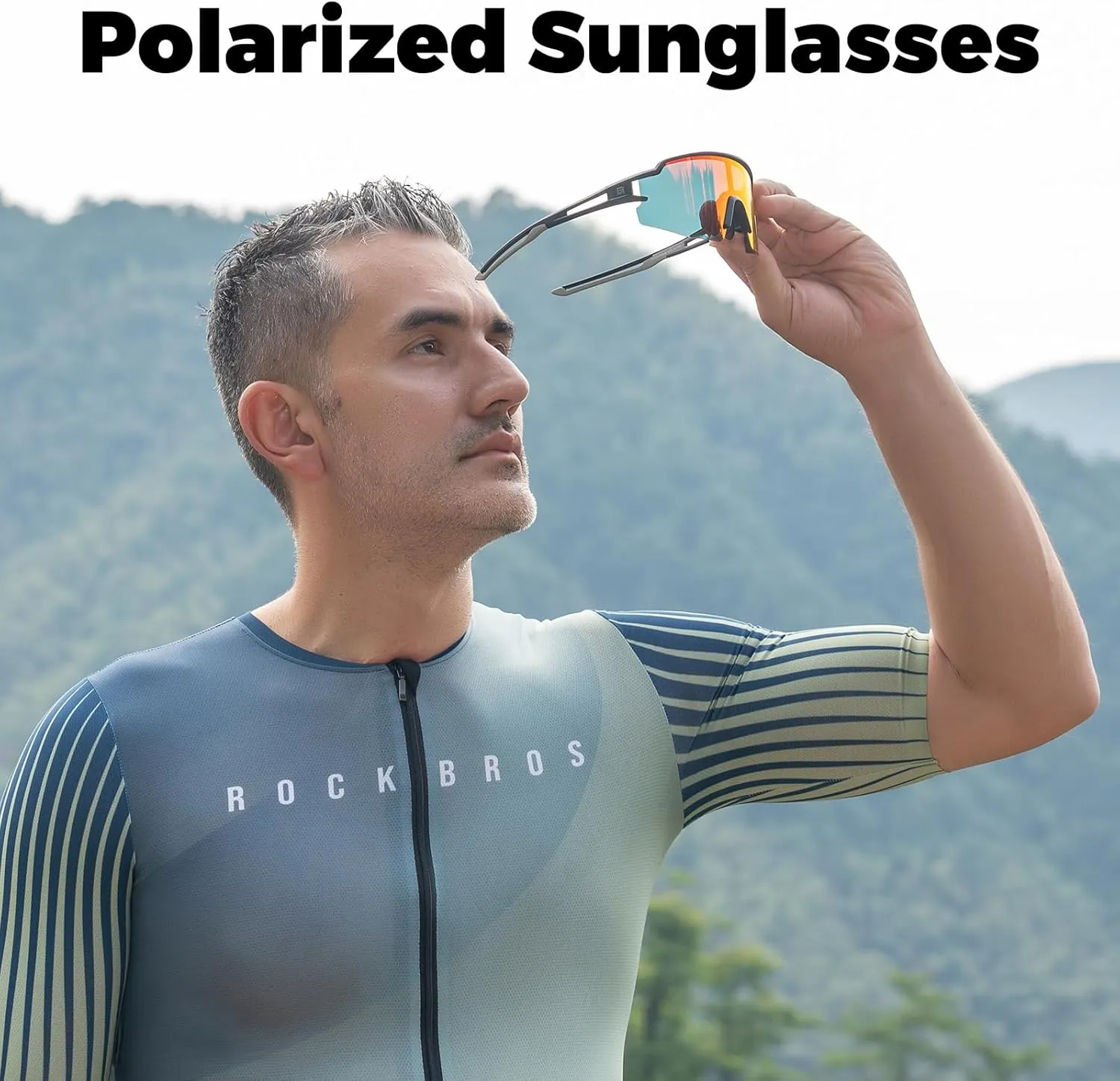 ROCKBROS Polarized Sunglasses for Men Women UV Protection Cycling Sunglasses Sport Glasses