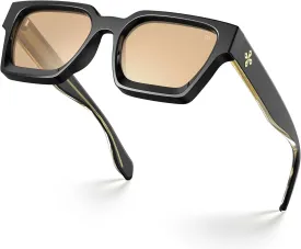 VISOONE Fashion 100% UV400 Protection Rectangle TR90 Y2K Sunglasses Accessories for Women Men RIVER