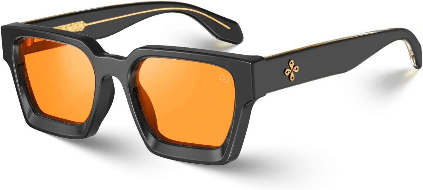 VISOONE Fashion 100% UV400 Protection Rectangle TR90 Y2K Sunglasses Accessories for Women Men RIVER
