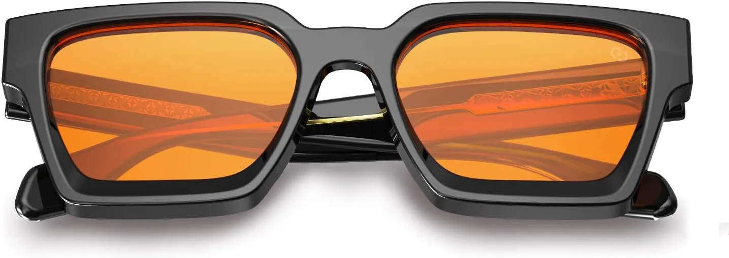 VISOONE Fashion 100% UV400 Protection Rectangle TR90 Y2K Sunglasses Accessories for Women Men RIVER